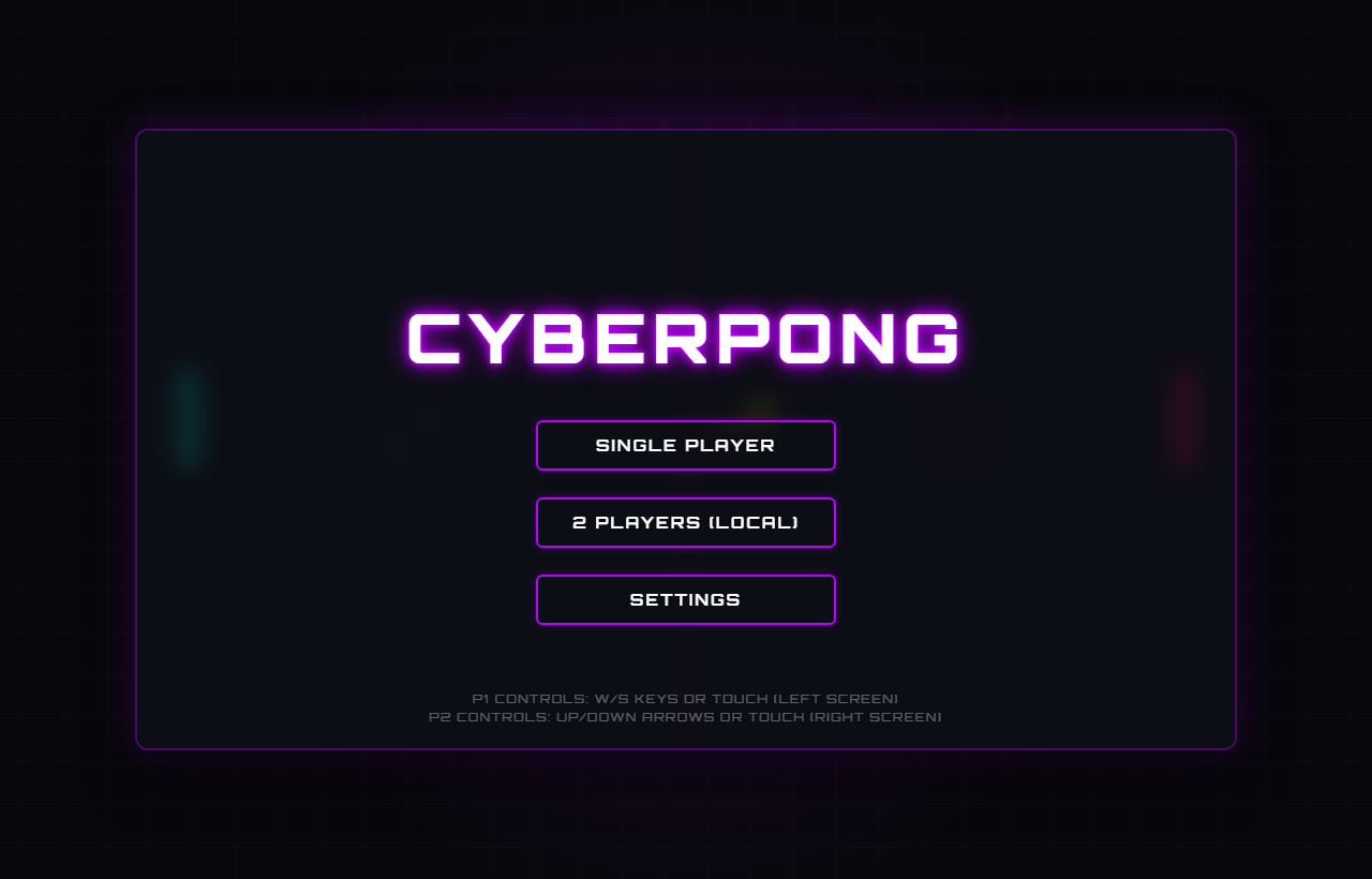 The neon arcade screenshot